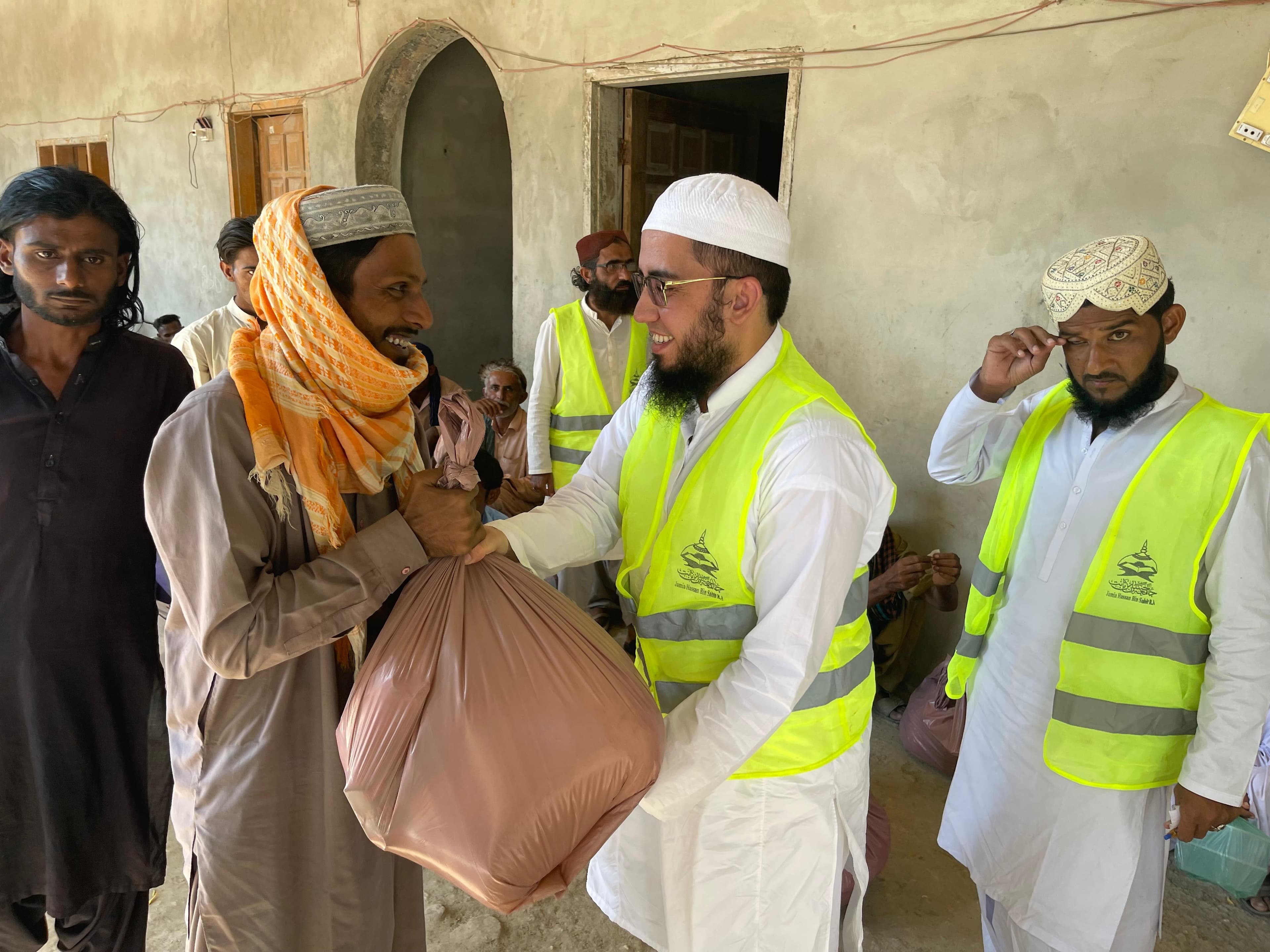 On-ground charity work